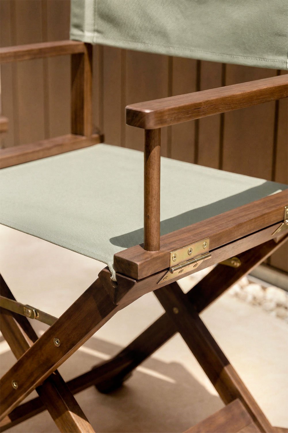 Set van 2 inklapbare regisseursstoelen voor in de tuin van acaciahout Ridley, galerij beeld 2