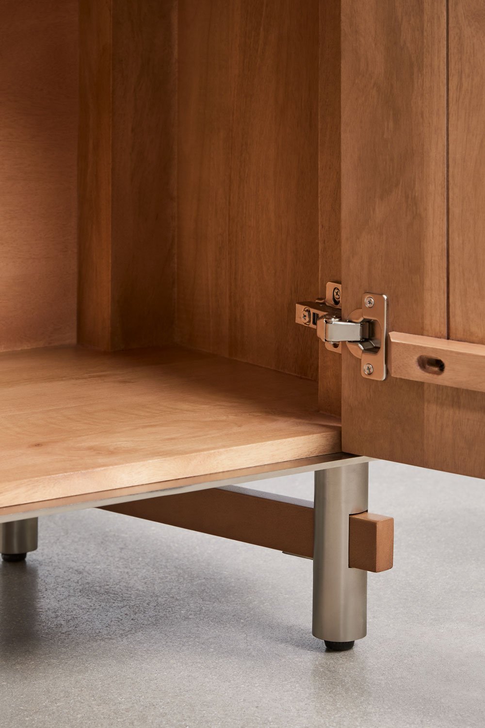 Osaka dressoir van mangohout en staal, galerij beeld 8