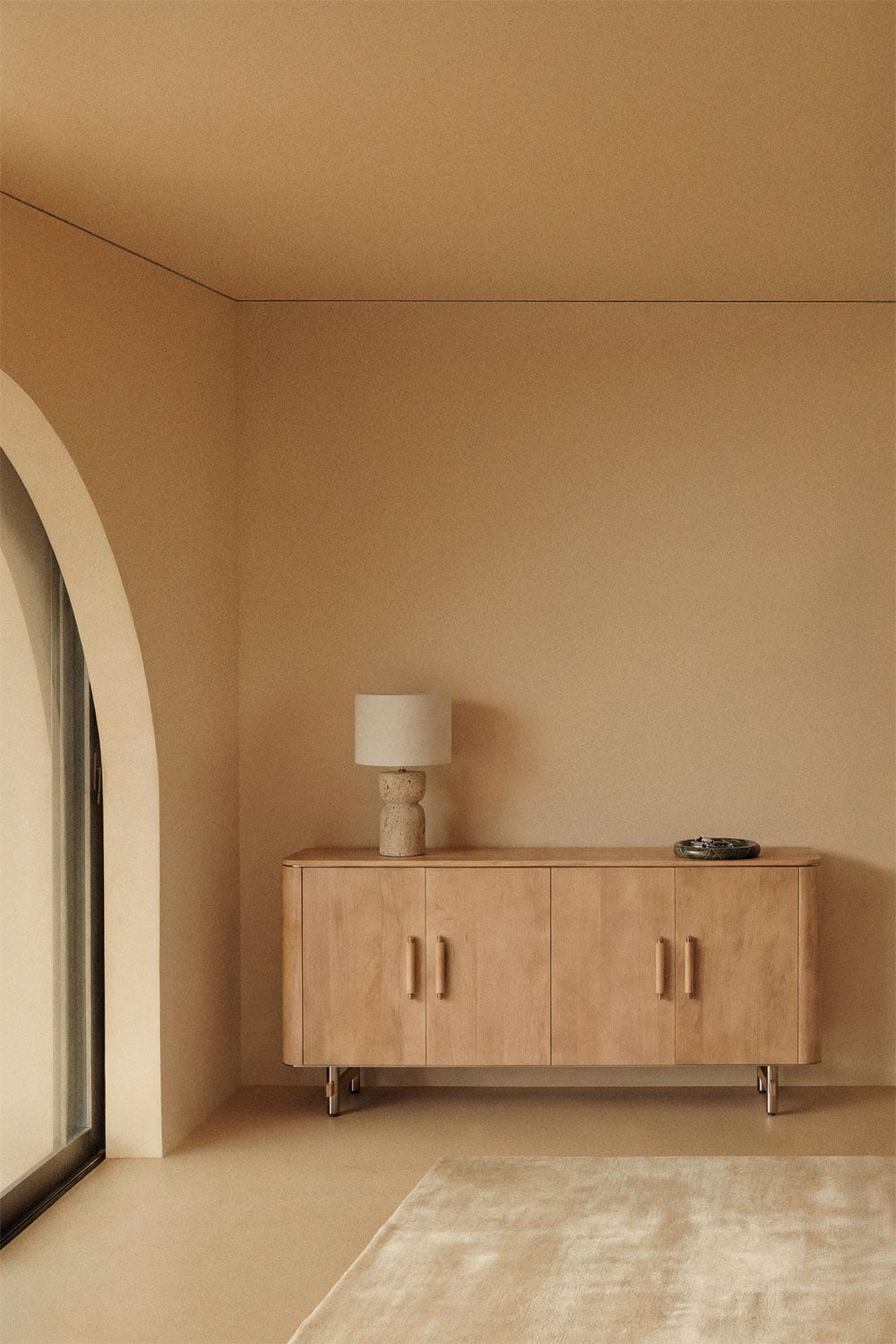 Osaka dressoir van mangohout en staal, galerij beeld 1