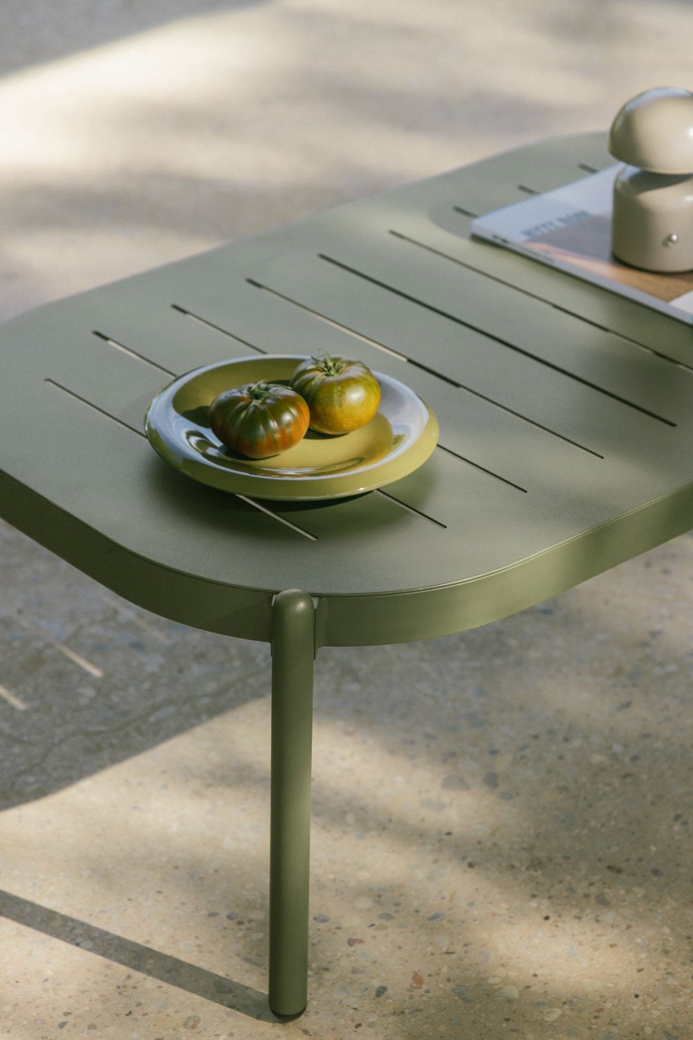 Rectangulaire tuintafel 95x55 cm van Duroli aluminium, galerij beeld 2