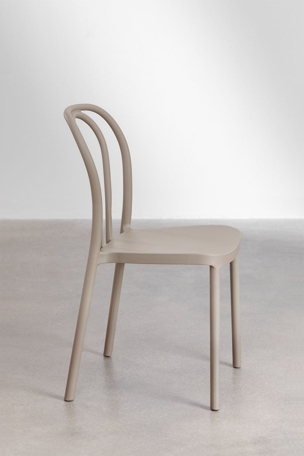 Stapelbare tuinstoelen set van 4 in polypropyleen Mizzi, galerij beeld 4