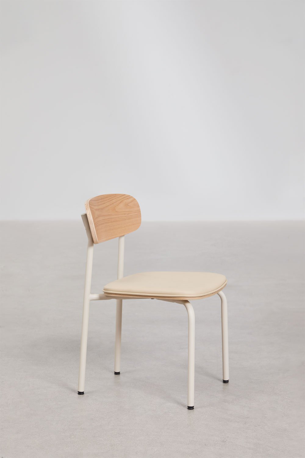 Set van 2 stoelen van ijzer en hout Wilpier Kids, galerij beeld 2