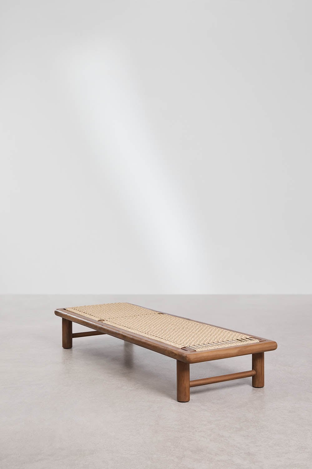 Set van 2 verstelbare ligstoelen van teakhout Chad, galerij beeld 2