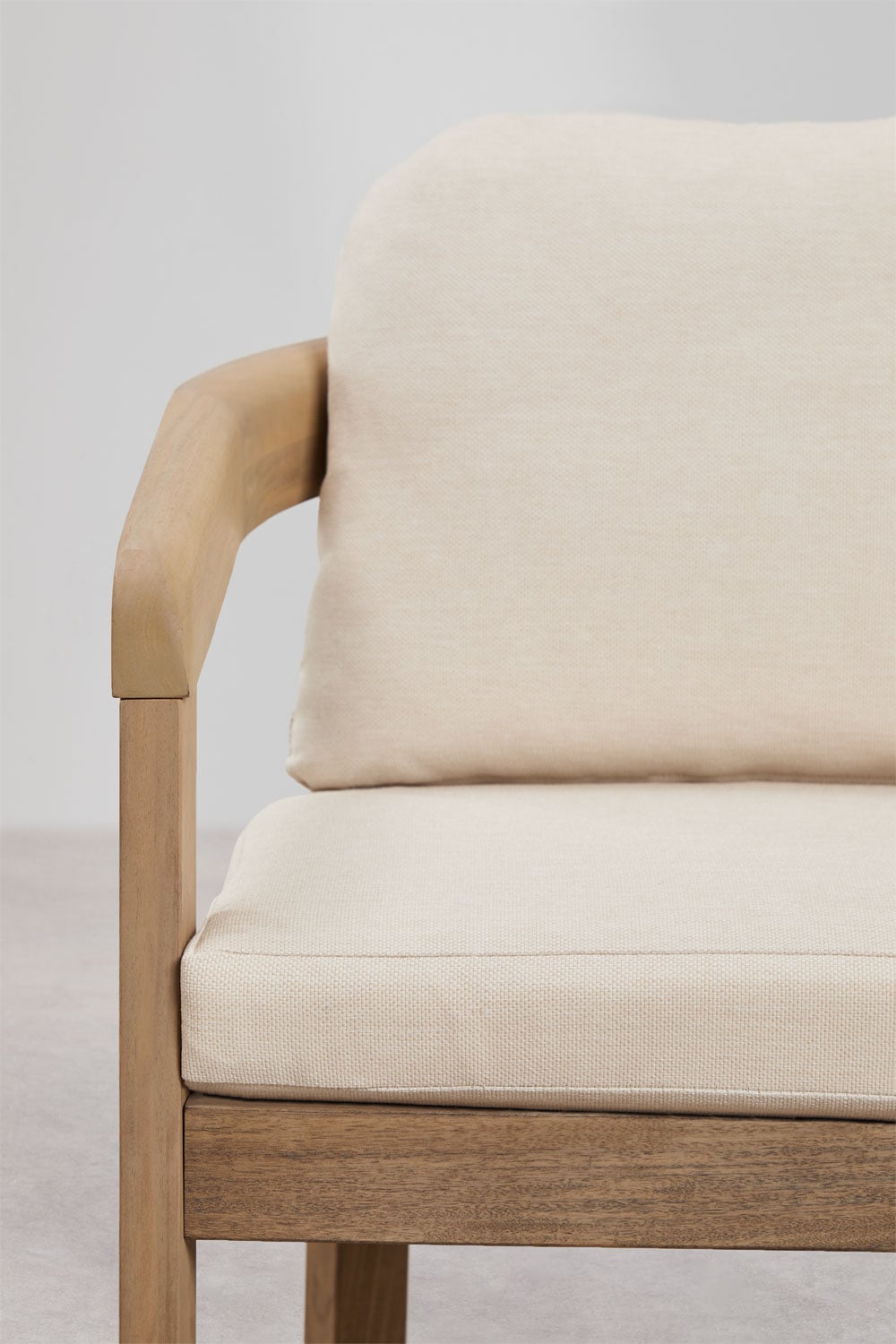 Ronde tuintafel Ø110 cm en 4 stoelen van acaciahout Uleno, galerij beeld 10