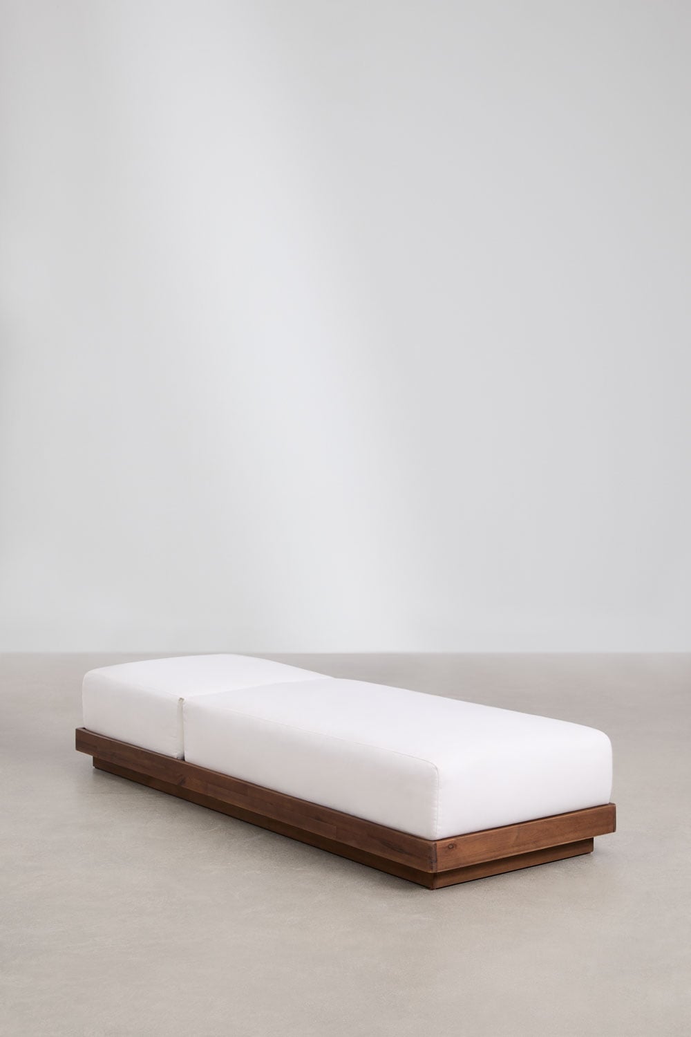 Set van 2 verstelbare ligstoelen van acaciahout Lecia, galerij beeld 4