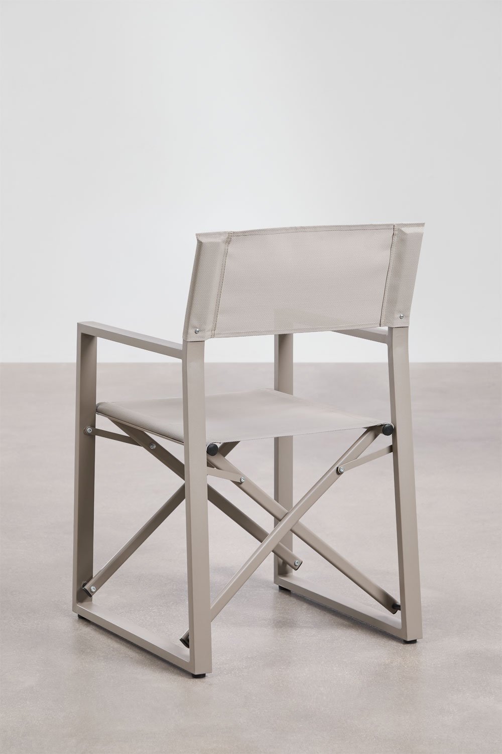 Set van 2 opvouwbare regisseursstoelen voor in de tuin van staal Antoliana, galerij beeld 3