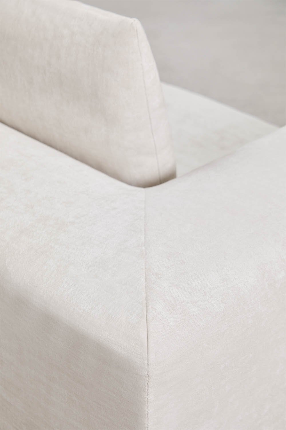 Hoekmodule voor modulaire bank in vacuüm verpakte chenille Norridge, galerij beeld 6