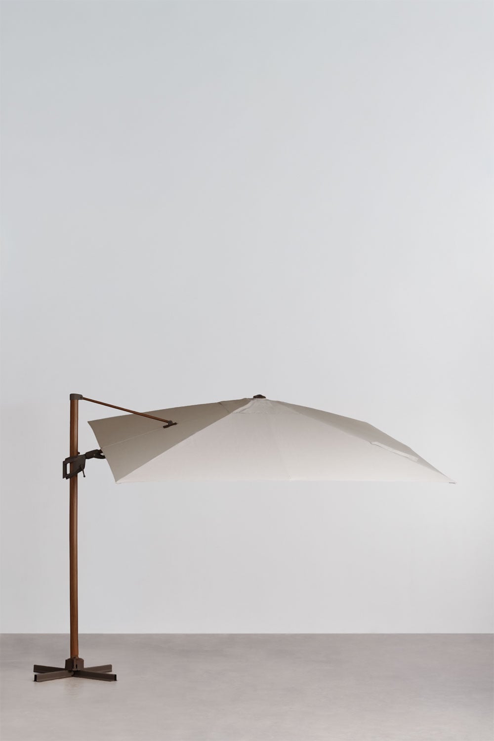 Parasol 295x295 cm in stof en aluminium Hydra, galerij beeld 5