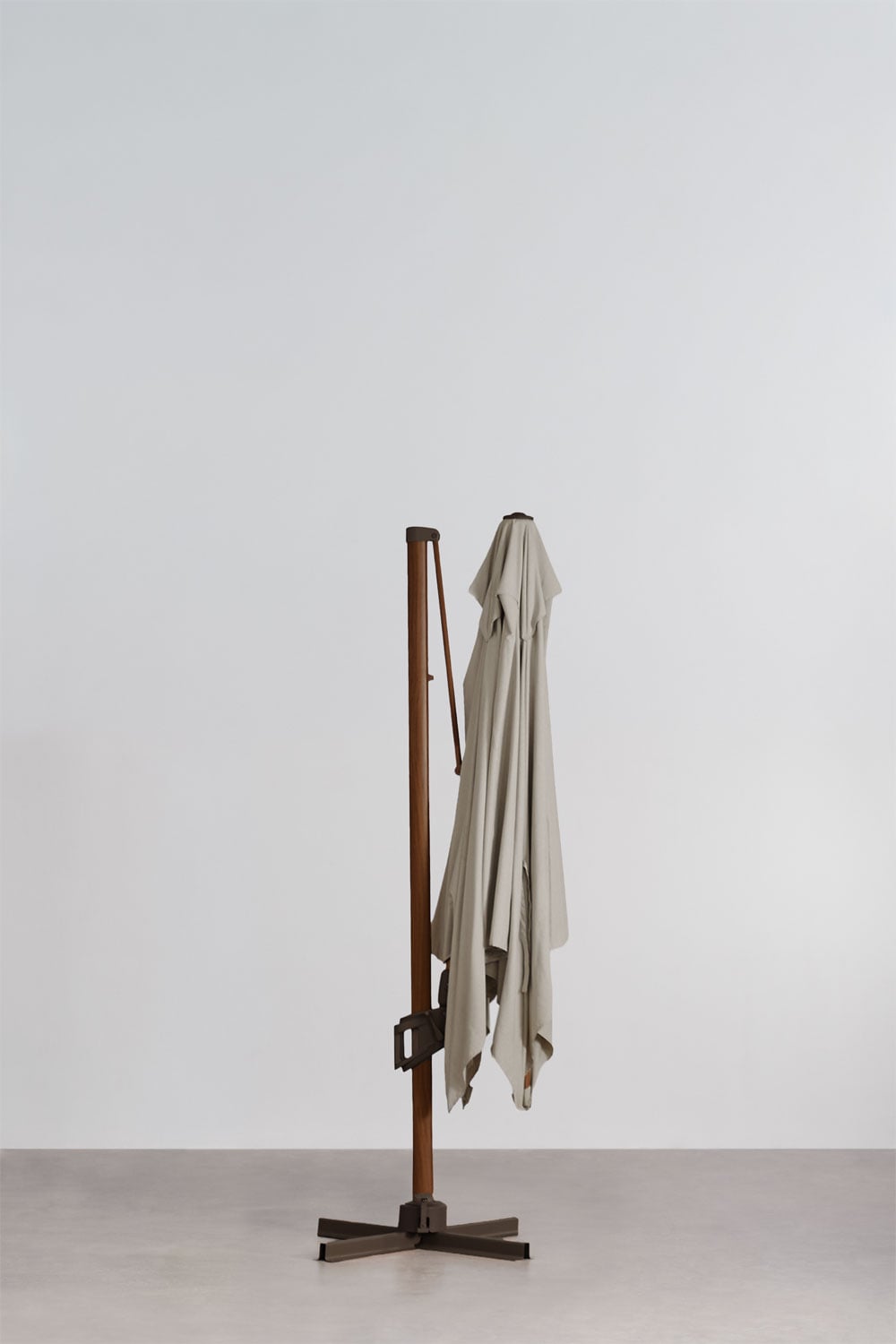 Parasol 295x295 cm in stof en aluminium Hydra, galerij beeld 6