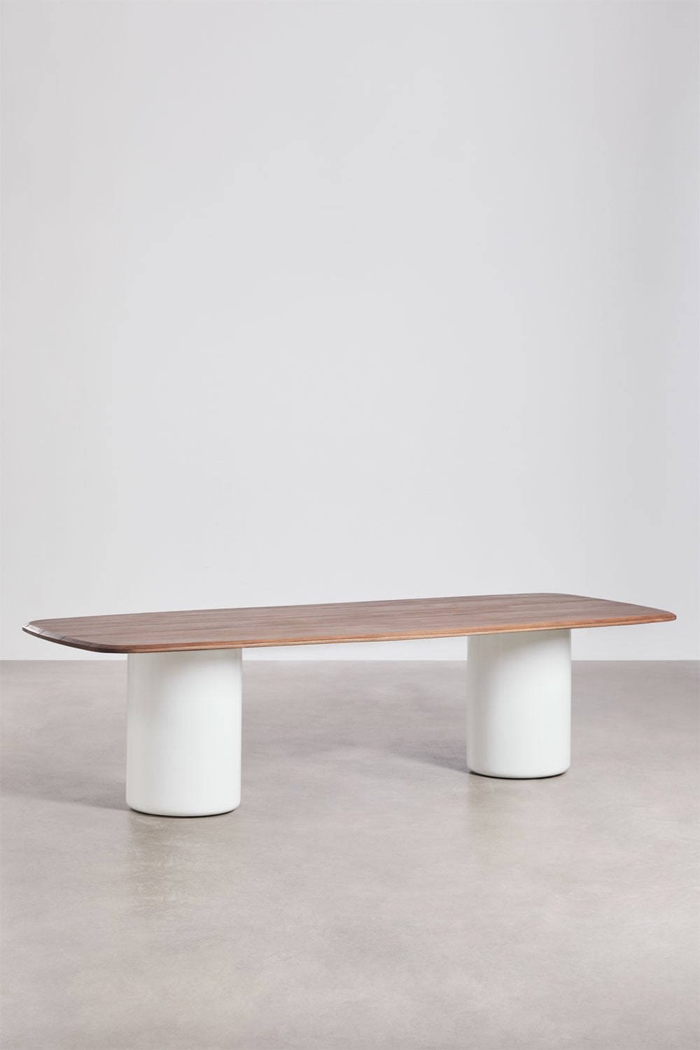 Rectangulaire eettafel 270x110 cm van acaciahout Leighton, galerij beeld 1