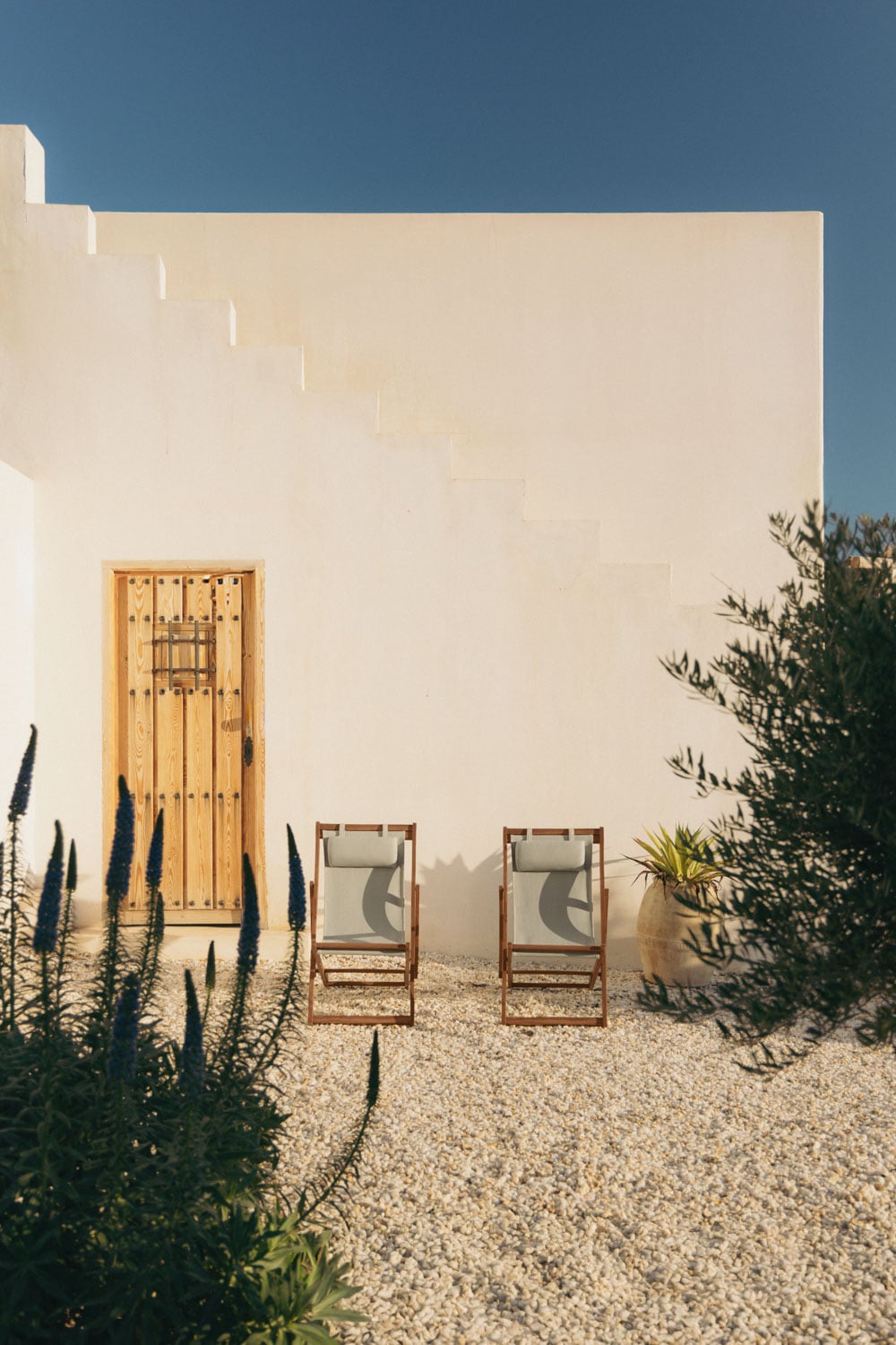 Set van 2 inklapbare houten hangmatten met kussen Kardis, galerij beeld 1