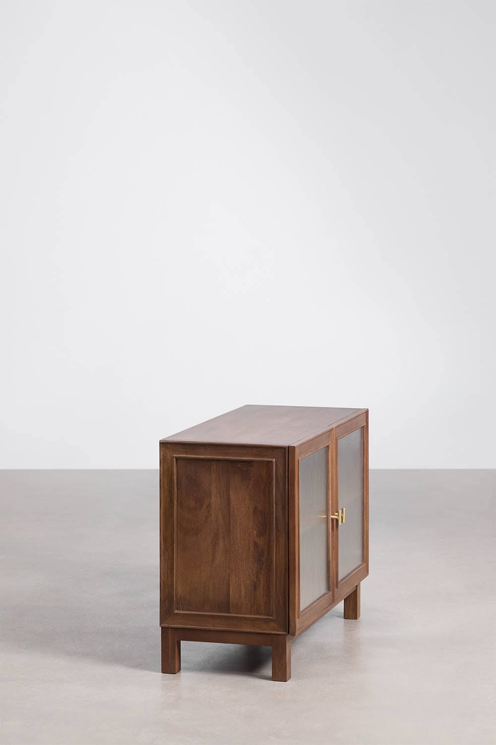 Ildara dressoir van mangohout en glas, galerij beeld 4