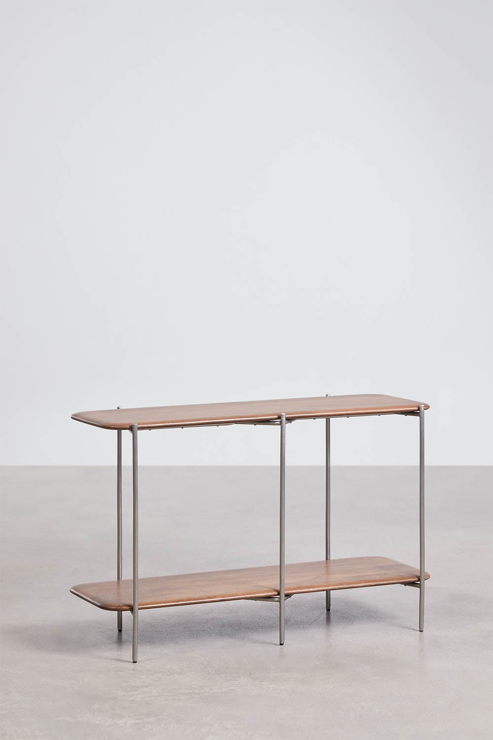 Vimara haltafel 120x40 cm van mangohout en roestvrij staal, galerij beeld 5