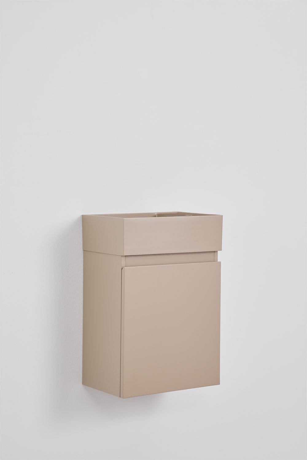 Abigail zwevend houten badkamermeubelset met geïntegreerde wastafel, galerij beeld 2