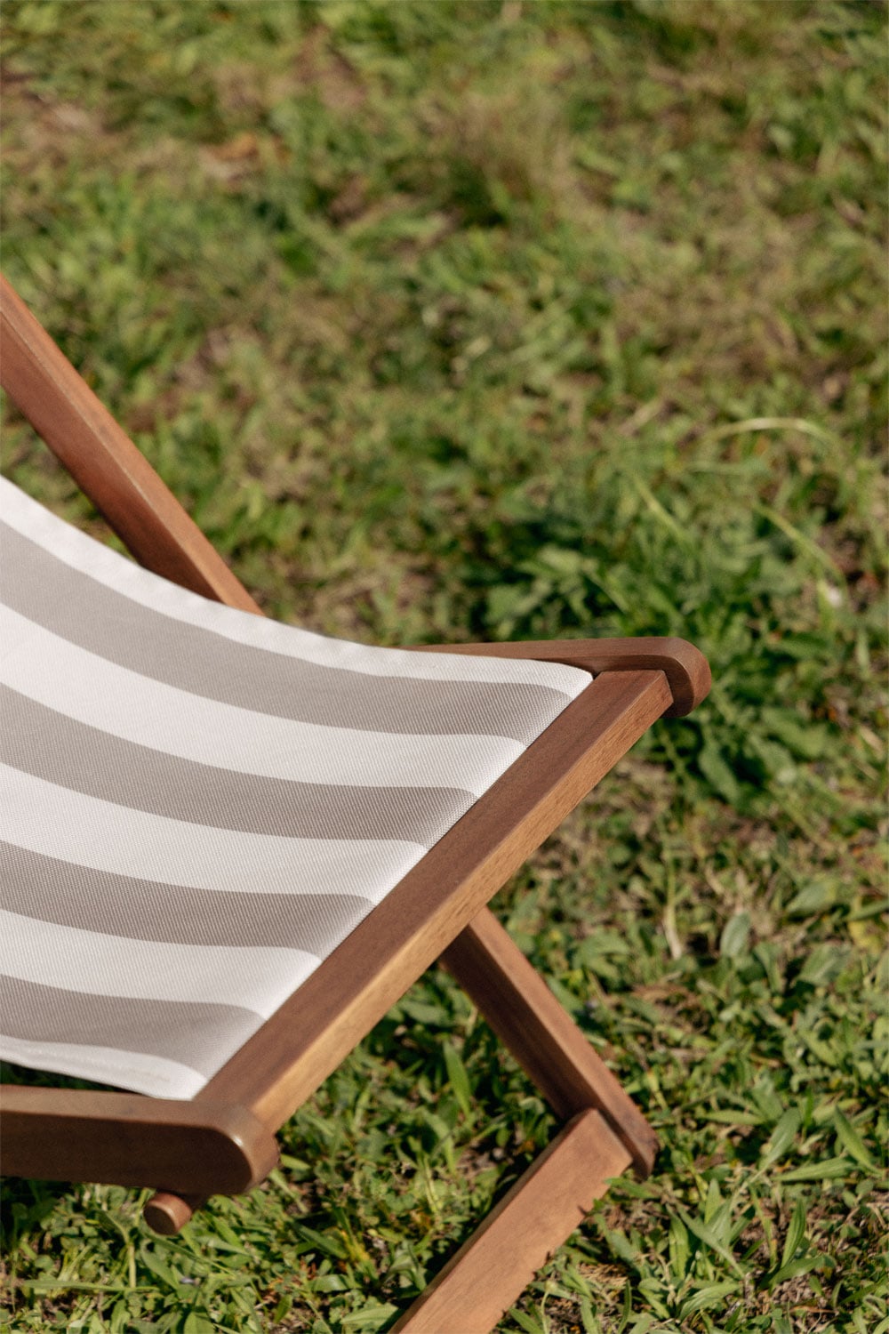 Set van 2 inklapbare houten hangmatten met kussen Kardis, galerij beeld 2