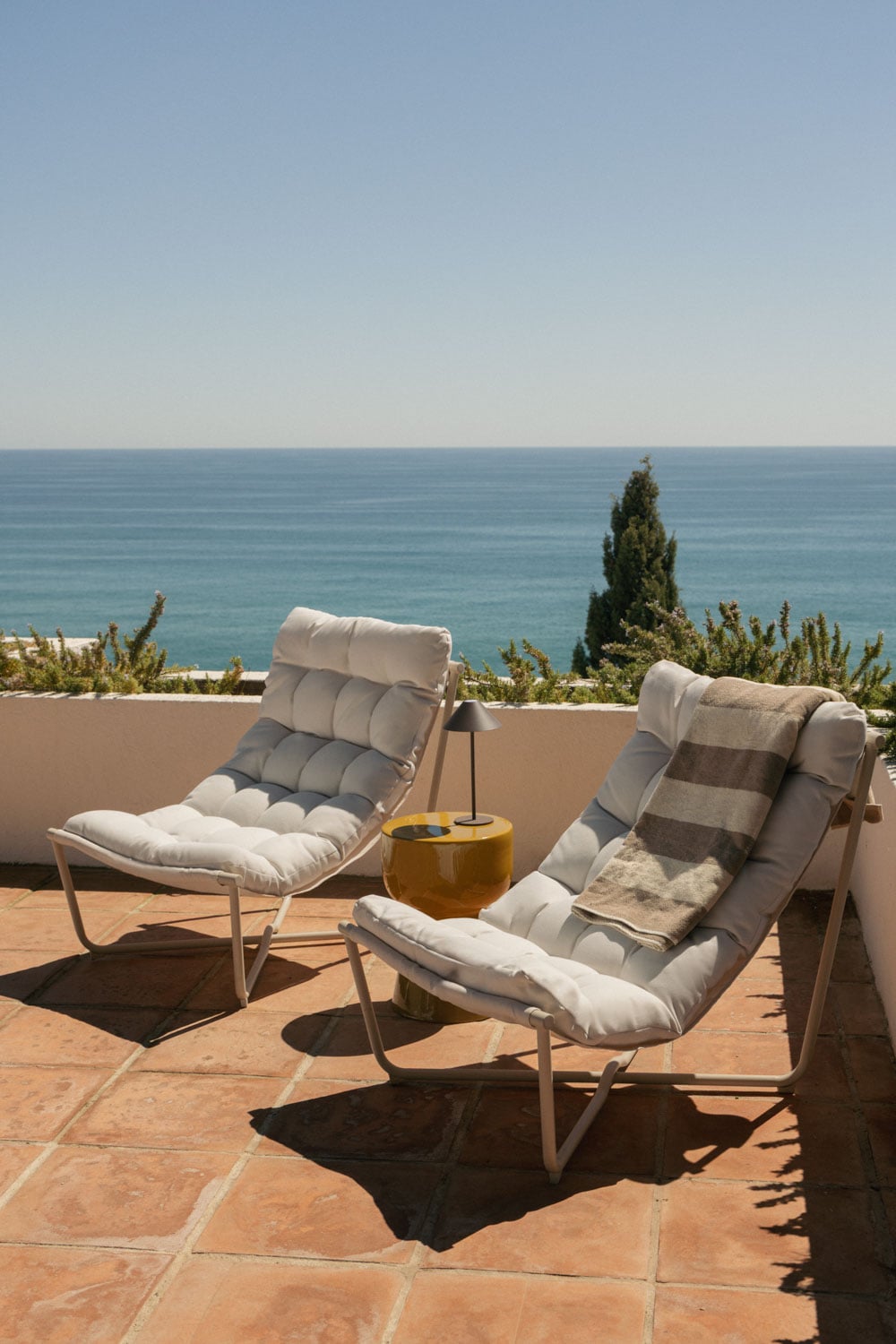 Set van 2 tuinstoelen van staal Zaylon, galerij beeld 1