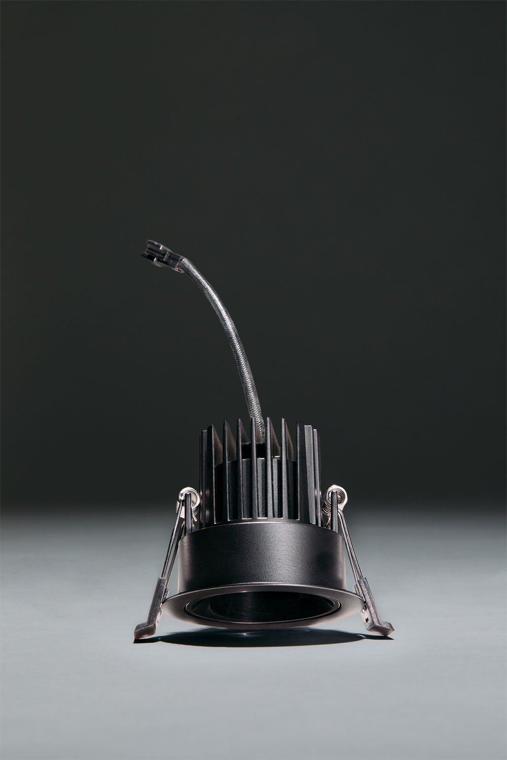 Pakket van 2 inbouw-LED-downlights met ronde ramen Ø7 cm in Luisiana aluminium, imagen de galeria 3