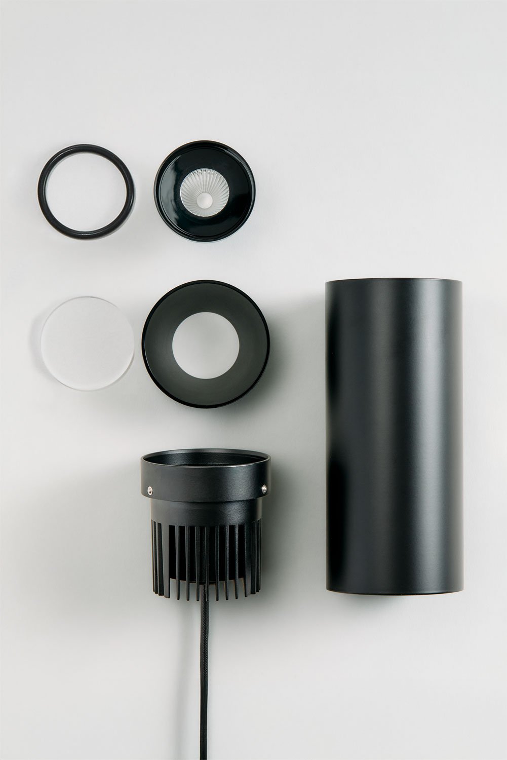 LED-opbouwplafondlamp rond Ø7,2 cm voor buiten in aluminium Luisiana, imagen de galeria 7