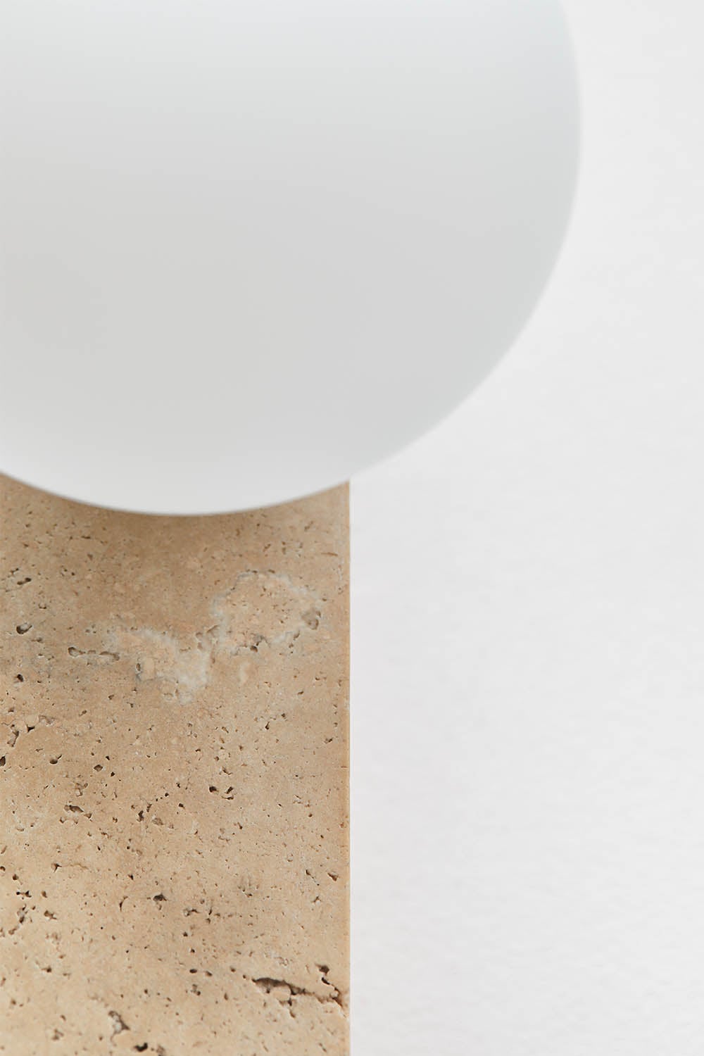 Liperi wandlamp van glas en natuursteen, galerij beeld 5