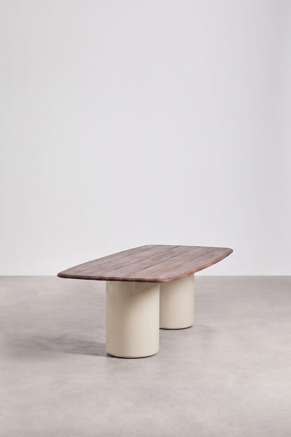 Rectangulaire eettafel 270x110 cm van acaciahout Leighton, galerij beeld 2