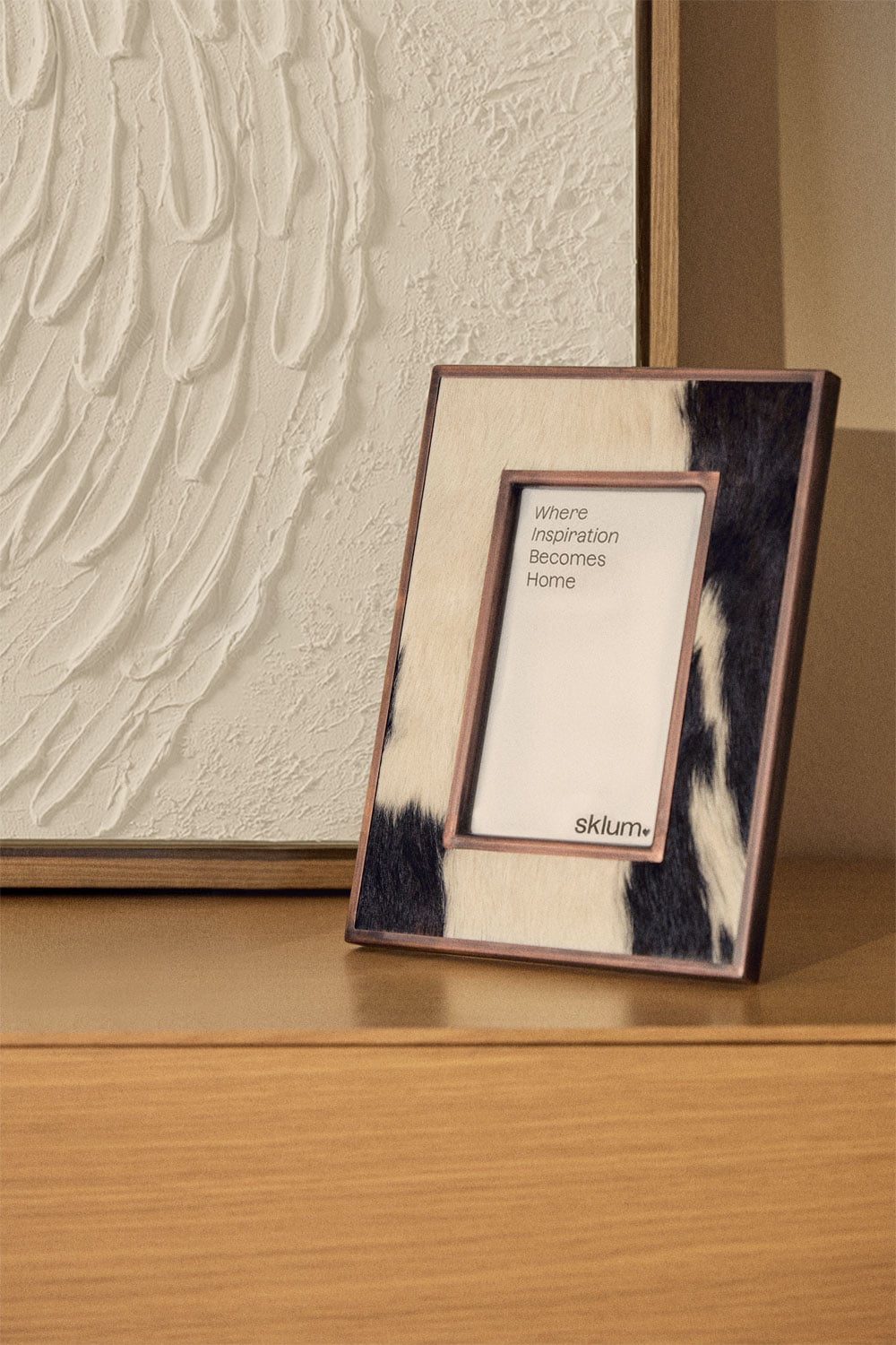 Braviont fotolijst van leer en staal, galerij beeld 1