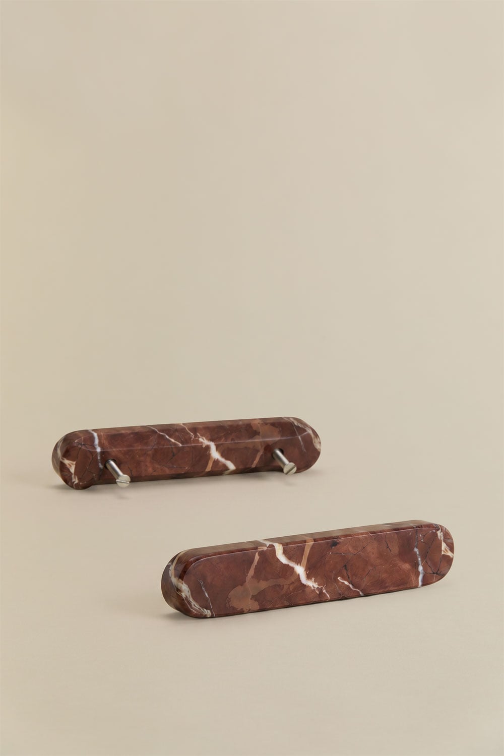 Set van 2 handgrepen van natuurlijk steen Casbina, galerij beeld 1