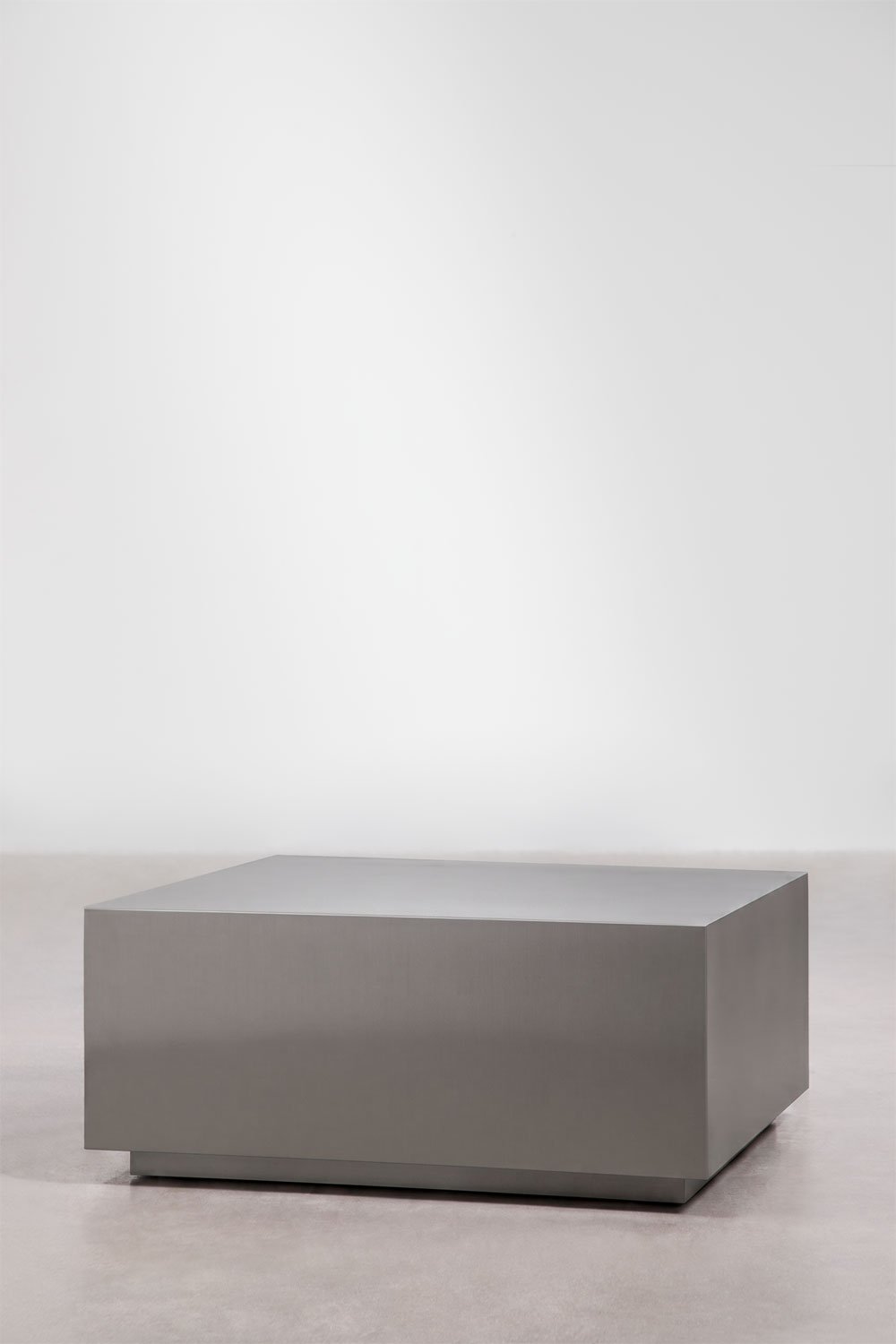 Rechthoekige salontafel 100x70 cm van roestvrij staal Iuraima, galerij beeld 4