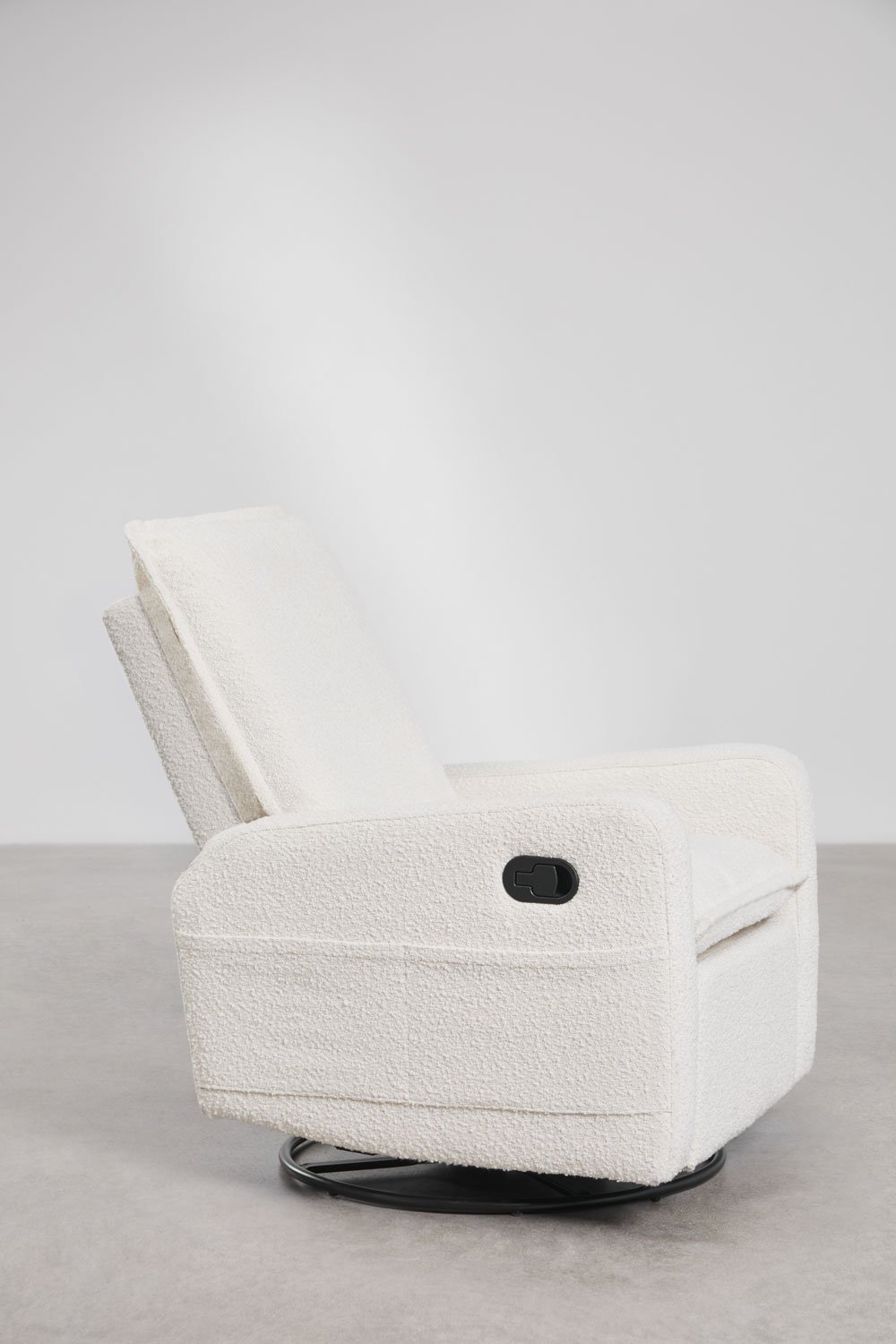 Set van 2 draaibare en verstelbare fauteuils in bouclé stof Nolon, galerij beeld 7