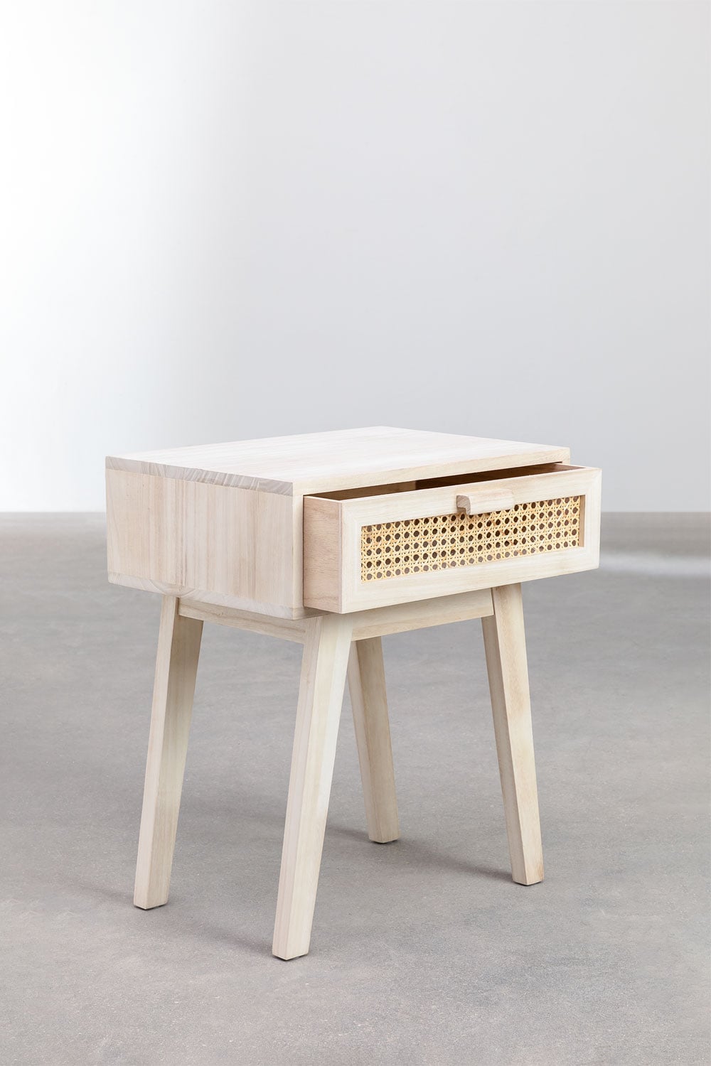 Pack van 2 nachtkastjes 45x30 cm met lade van hout Ralik Design, galerij beeld 4