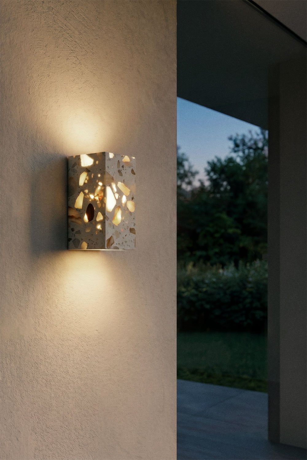 LED buitenwandlamp Manziana, galerij beeld 1