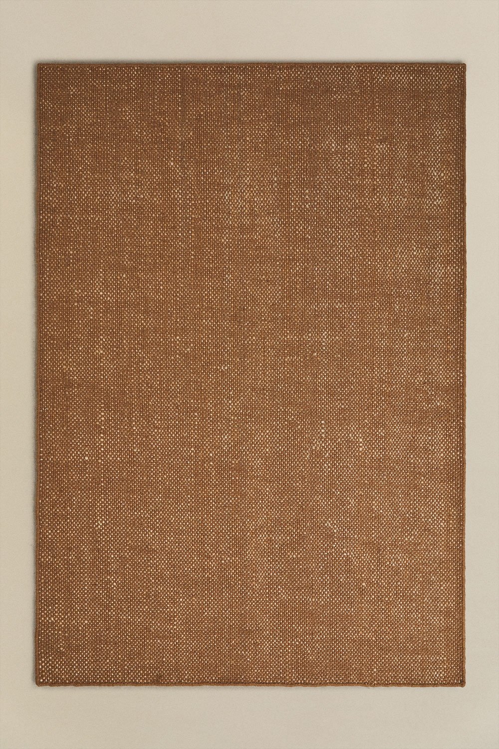 Rechthoekig tapijt van wol en jute Wamba, galerij beeld 1