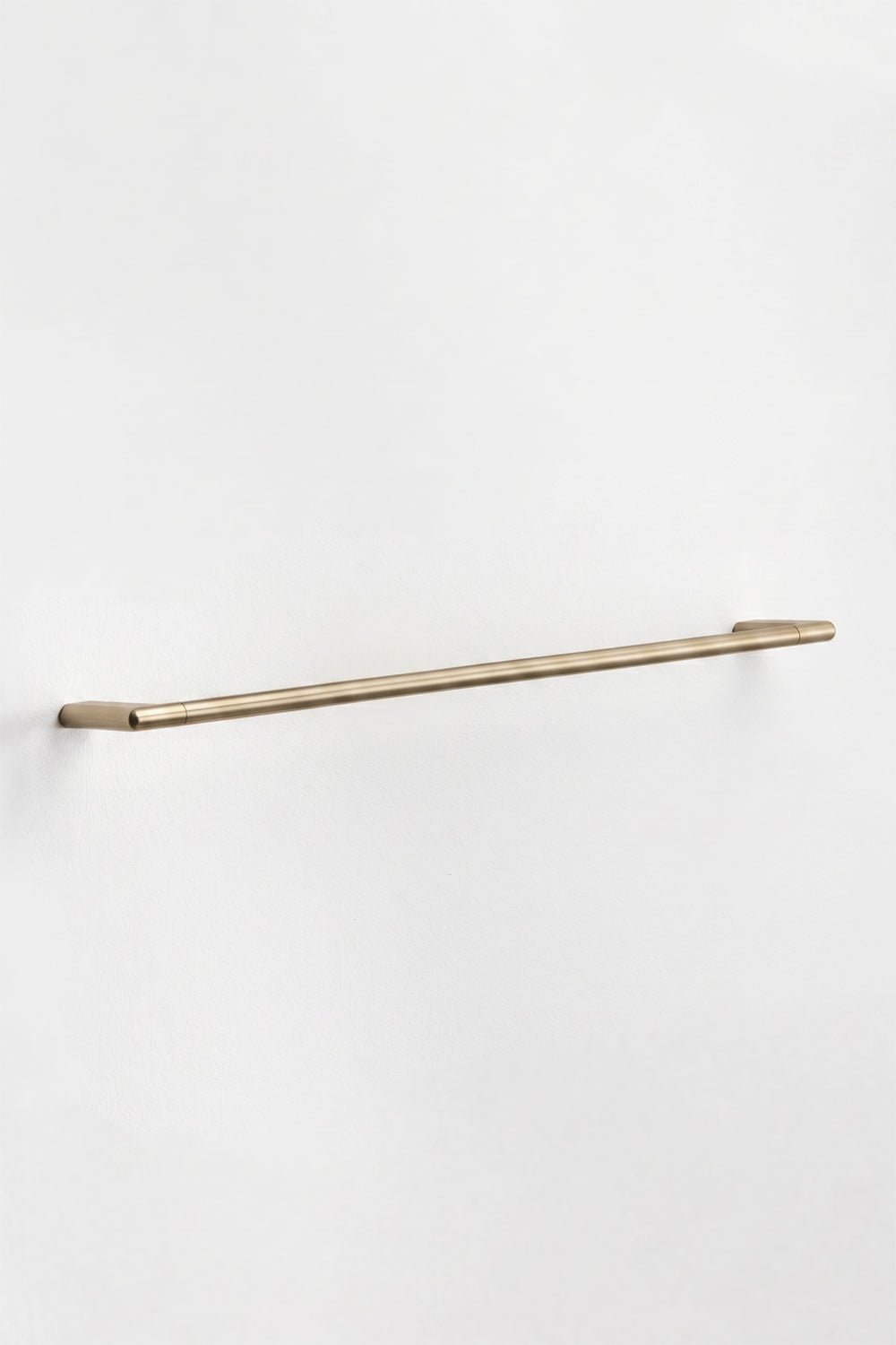 Wandhanddoekhouder met stang van 60 cm voor de badkamer van geborsteld goudkleurig roestvrij staal Rovent, galerij beeld 3