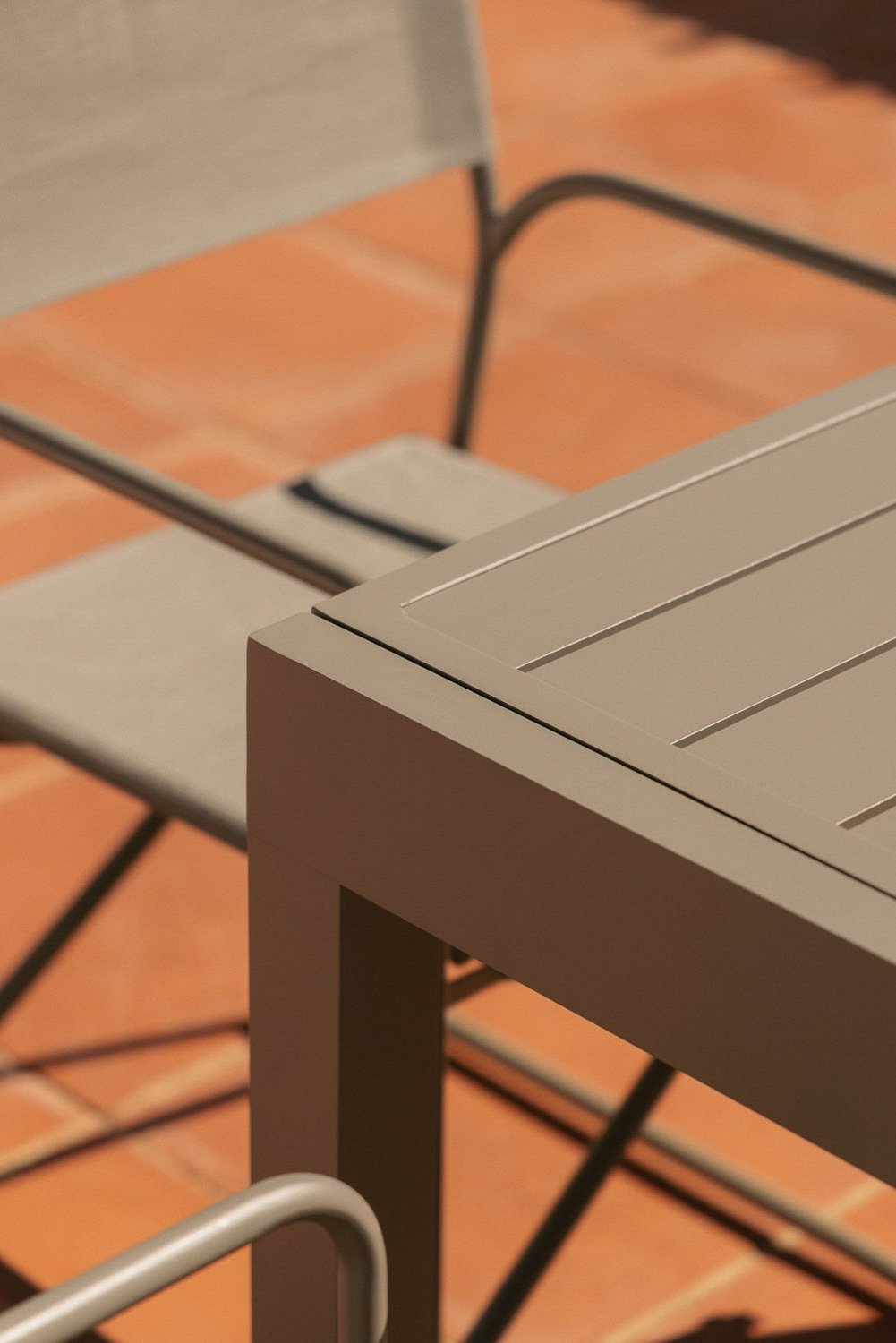 Starmi uitschuifbare aluminium tuintafel 90-180x90 cm, galerij beeld 3