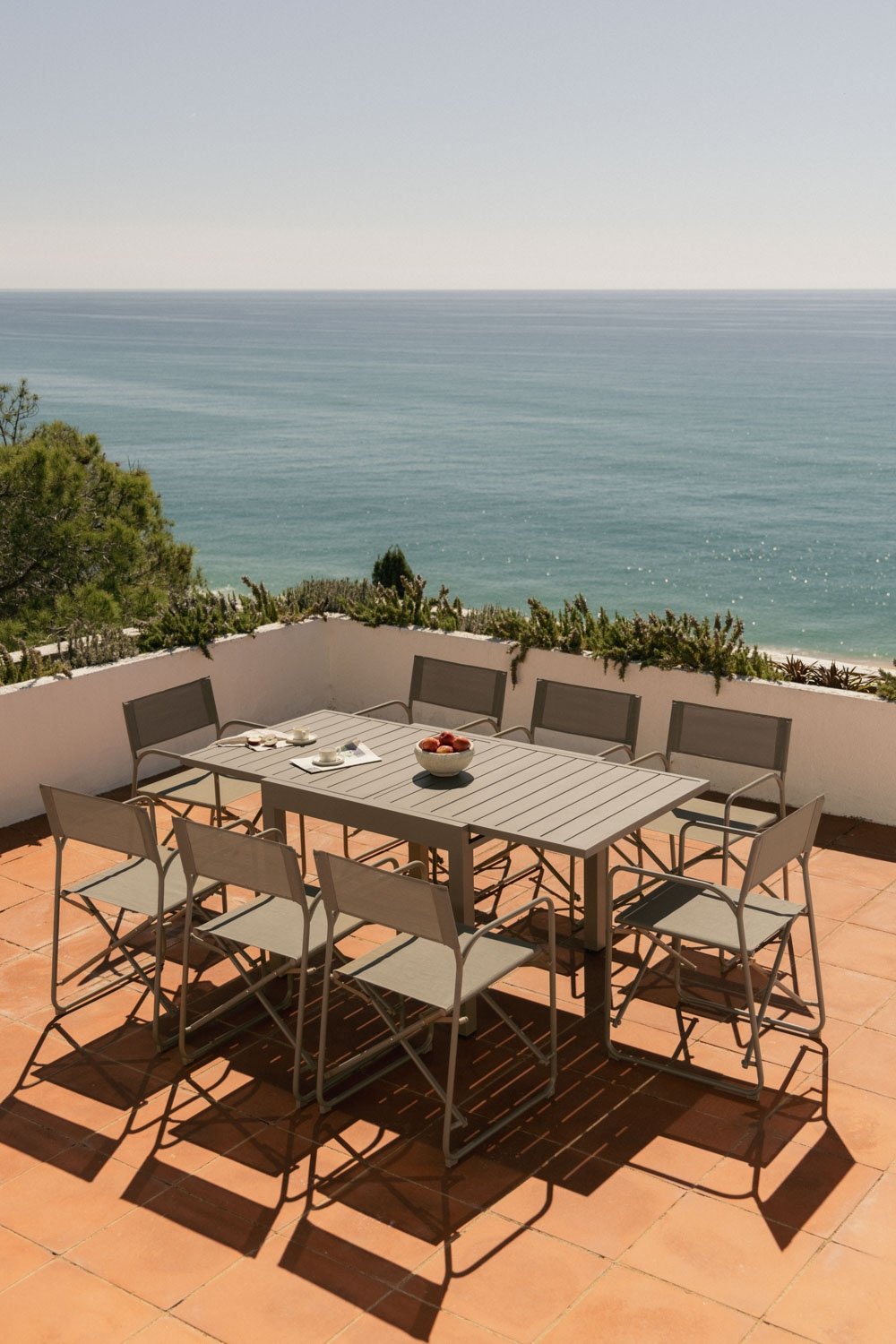 Starmi uitschuifbare aluminium tuintafel 90-180x90 cm, galerij beeld 2