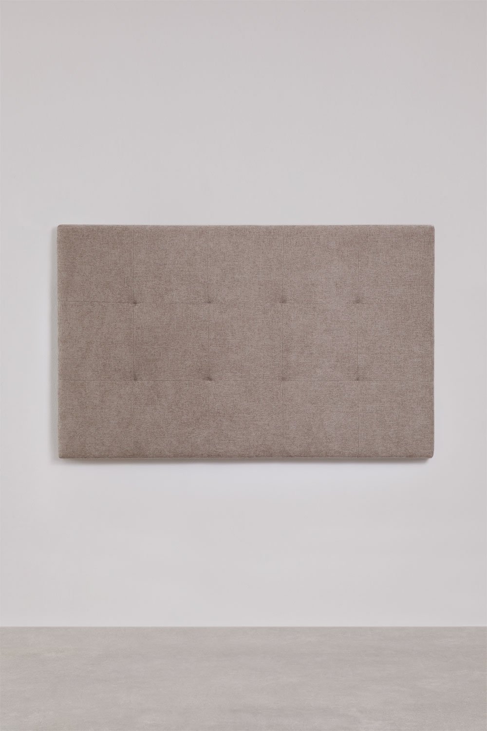 Hoofdbord voor bed van 160 cm bekleed met mokkabruine chenille Artur, galerij beeld 3