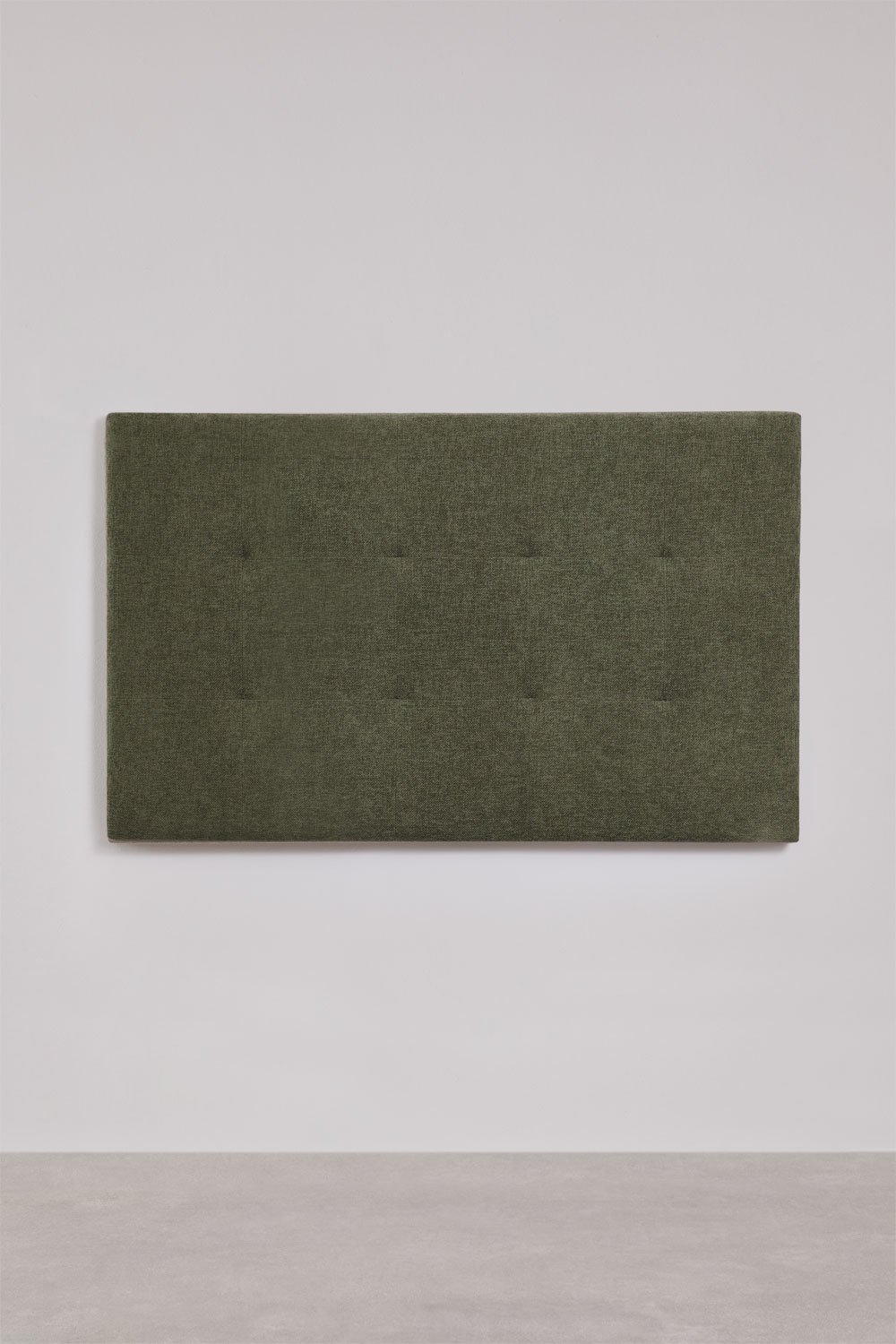 Hoofdbord voor bed van 160 cm bekleed met saliegroene chenille Artur, galerij beeld 3
