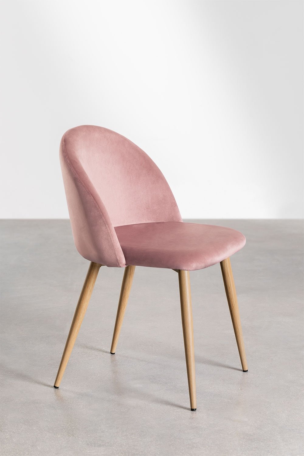 Kana gestoffeerde eetkamerstoel en staal, galerij beeld 2