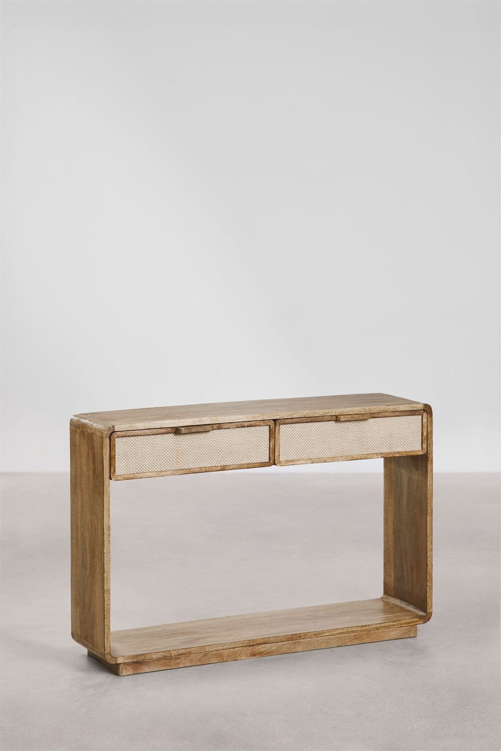 Abrams mangohouten halconsole 120x30 cm, galerij beeld 3