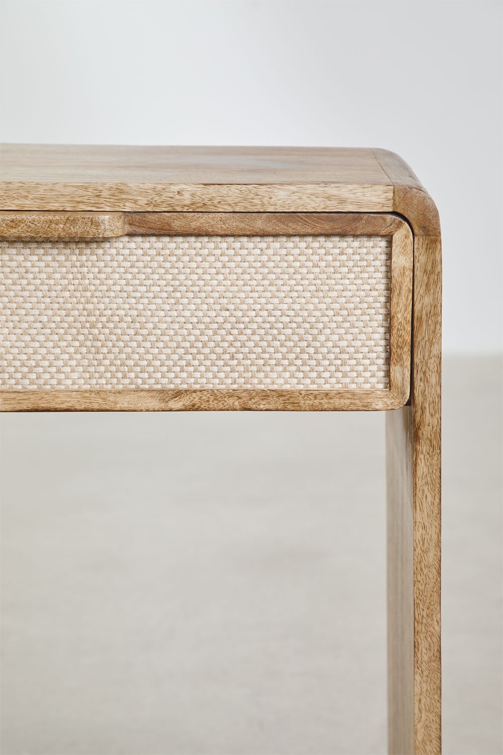 Abrams mangohouten halconsole 120x30 cm, galerij beeld 6