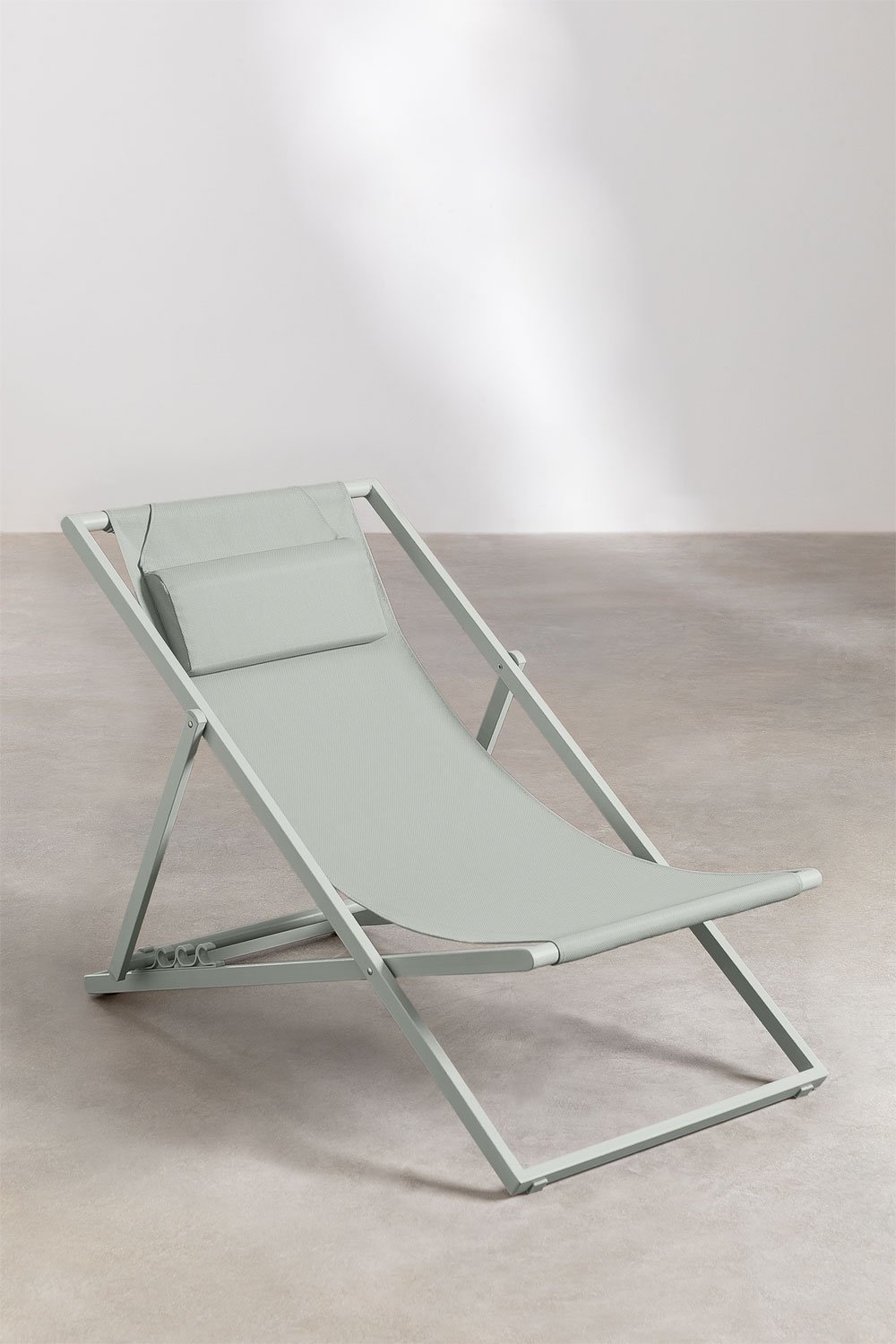 Set van 2 inklapbare stalen hangmatten met kussen Jensy, galerij beeld 2