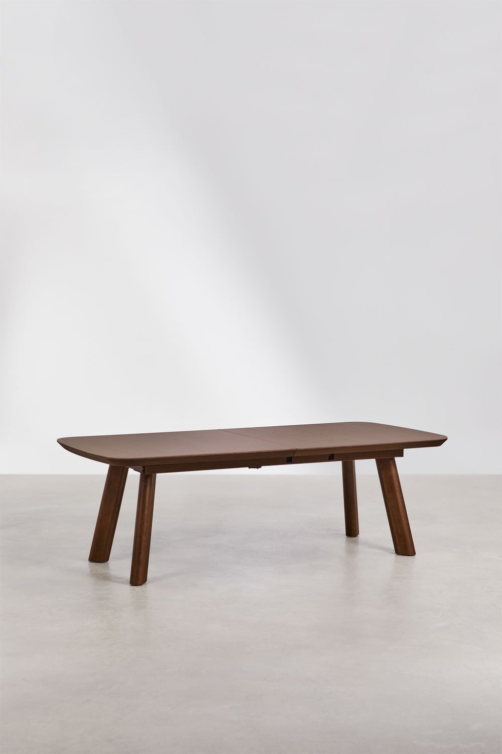Rectangulaire uitschuifbare eettafel 240-300x110 cm in MDF Teodic, galerij beeld 4