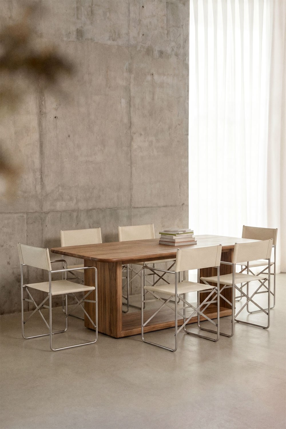 Rechthoekige eettafel 265x120 cm van acaciahout Siena, galerij beeld 1