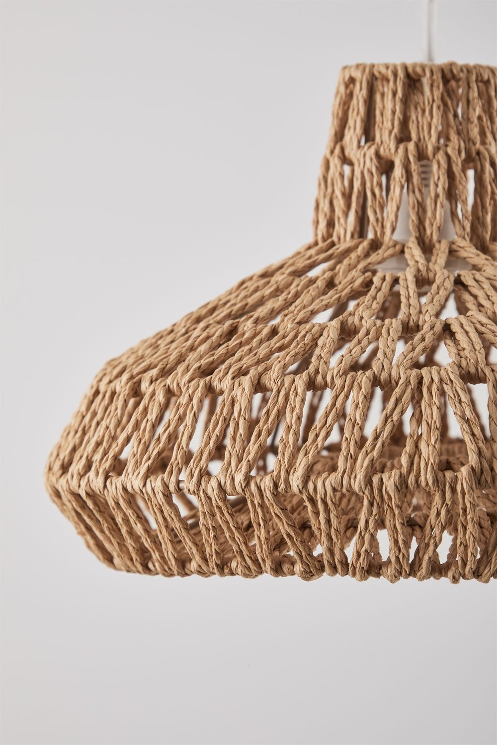 Maslany plafondlamp van gevlochten papier, galerij beeld 5
