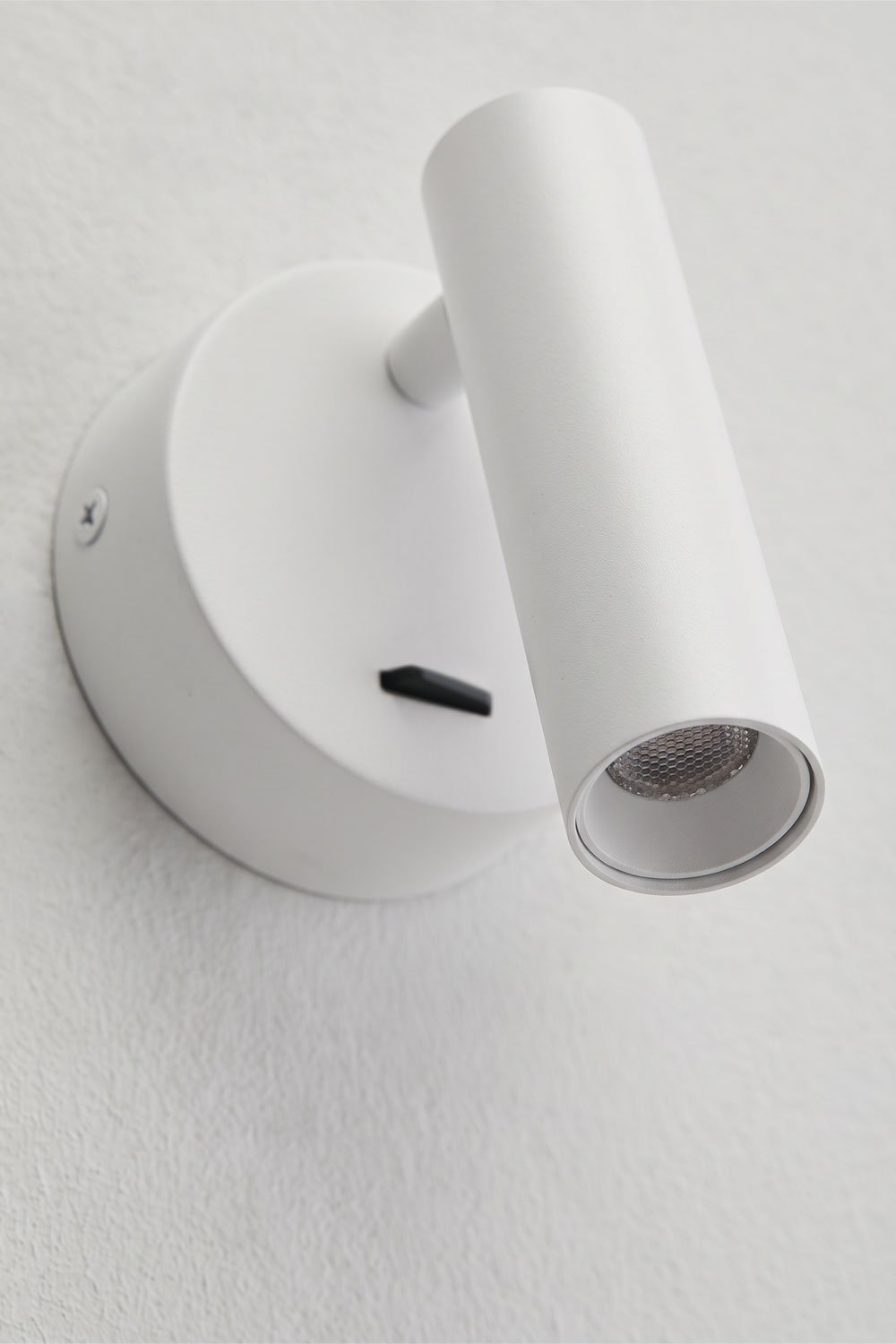 Draaibare LED-wandlamp van aluminium Keyne, galerij beeld 6