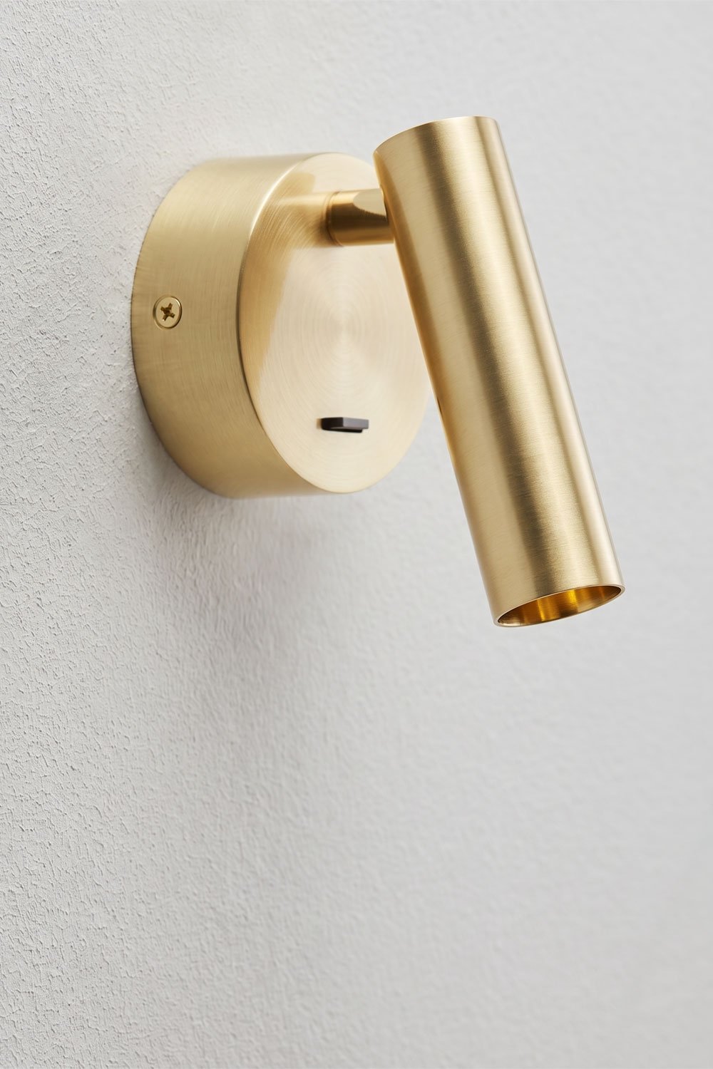 Draaibare LED-wandlamp van aluminium Keyne, galerij beeld 3