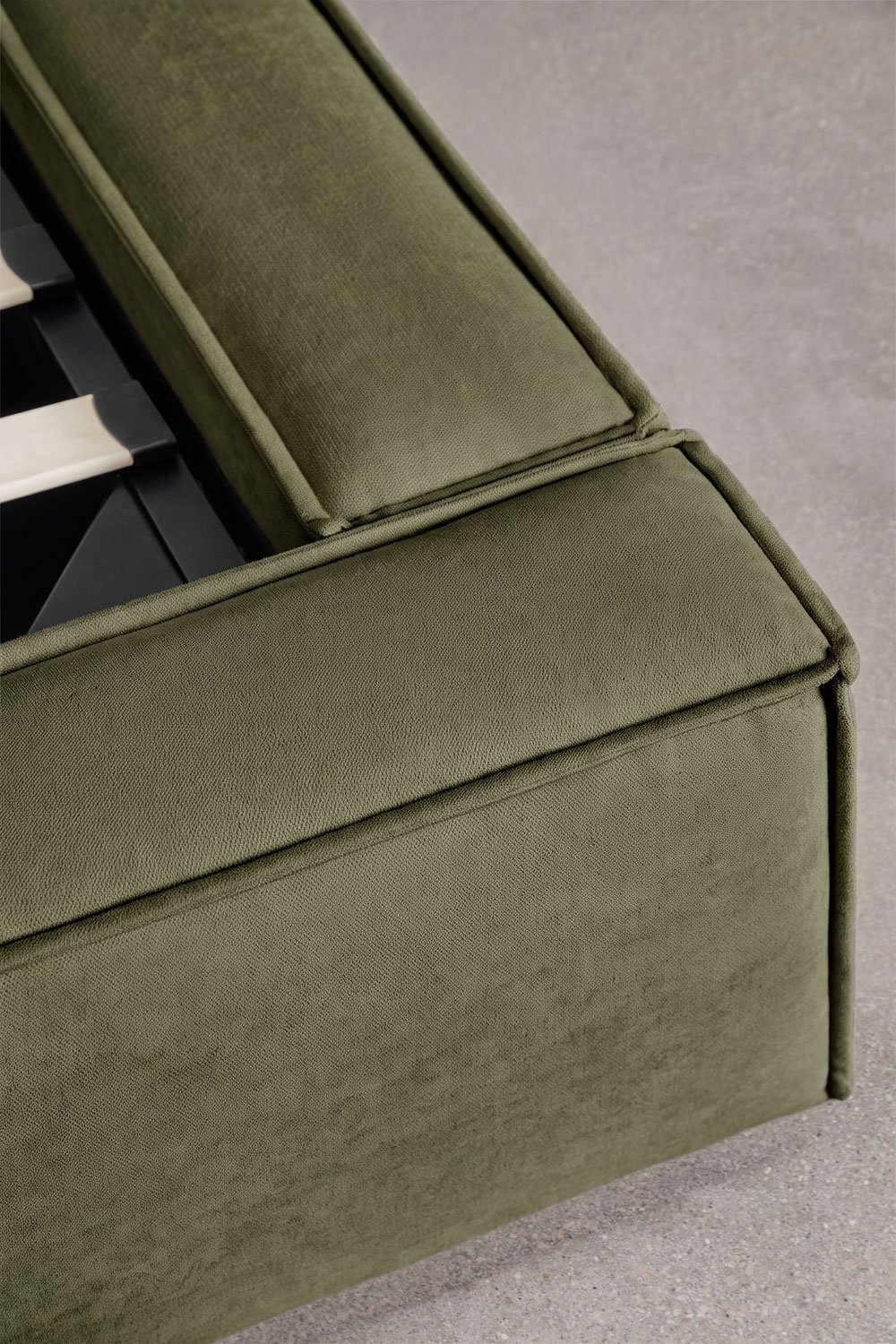 Bed met opklapbare gestoffeerde boxspring Lunari, galerij beeld 7