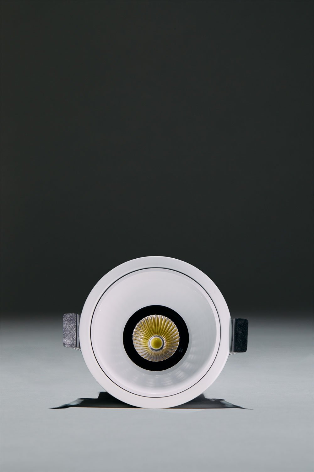 Pack van 2 inbouw LED-downlights met ronde frames Ø8 cm in aluminium Orelva, imagen de galeria 5