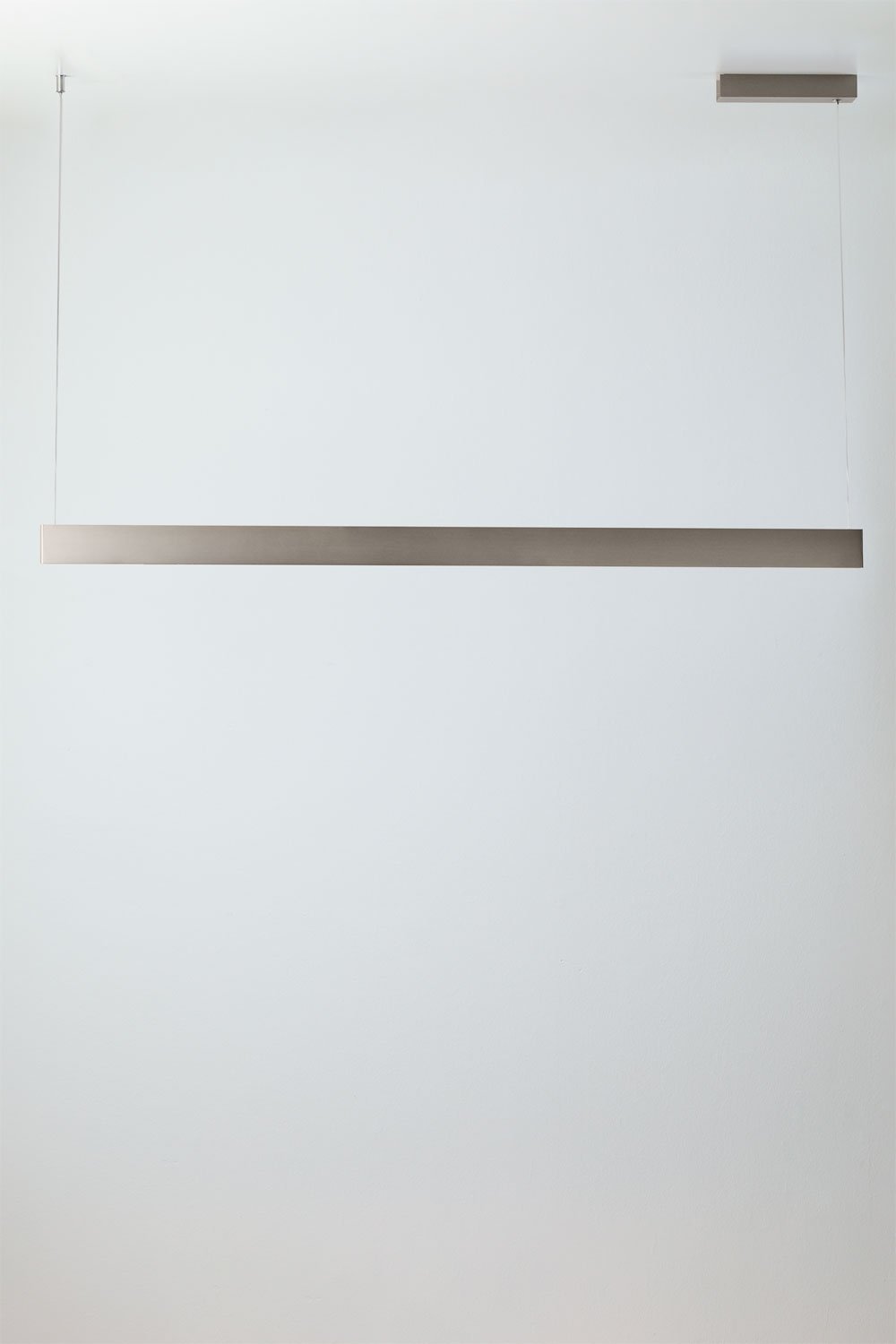LED lineaire hanglamp 120 cm met indirect licht in aluminium Maulenis, galerij beeld 3