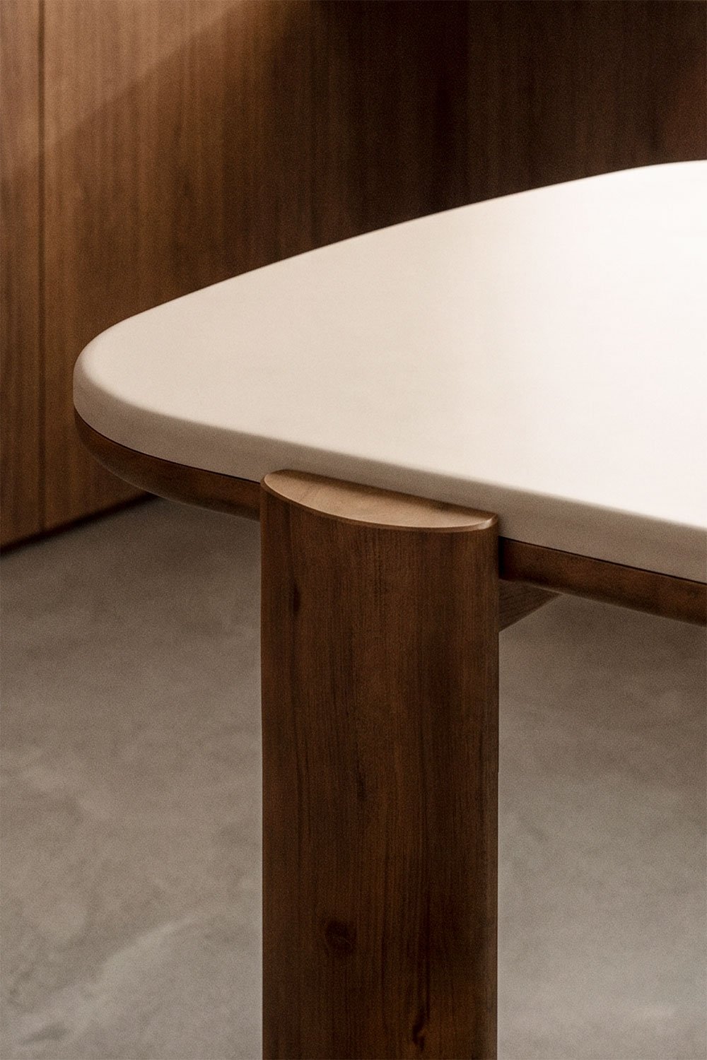 Rectangulaire eettafel 260x115 cm van acaciahout Vetra, galerij beeld 2