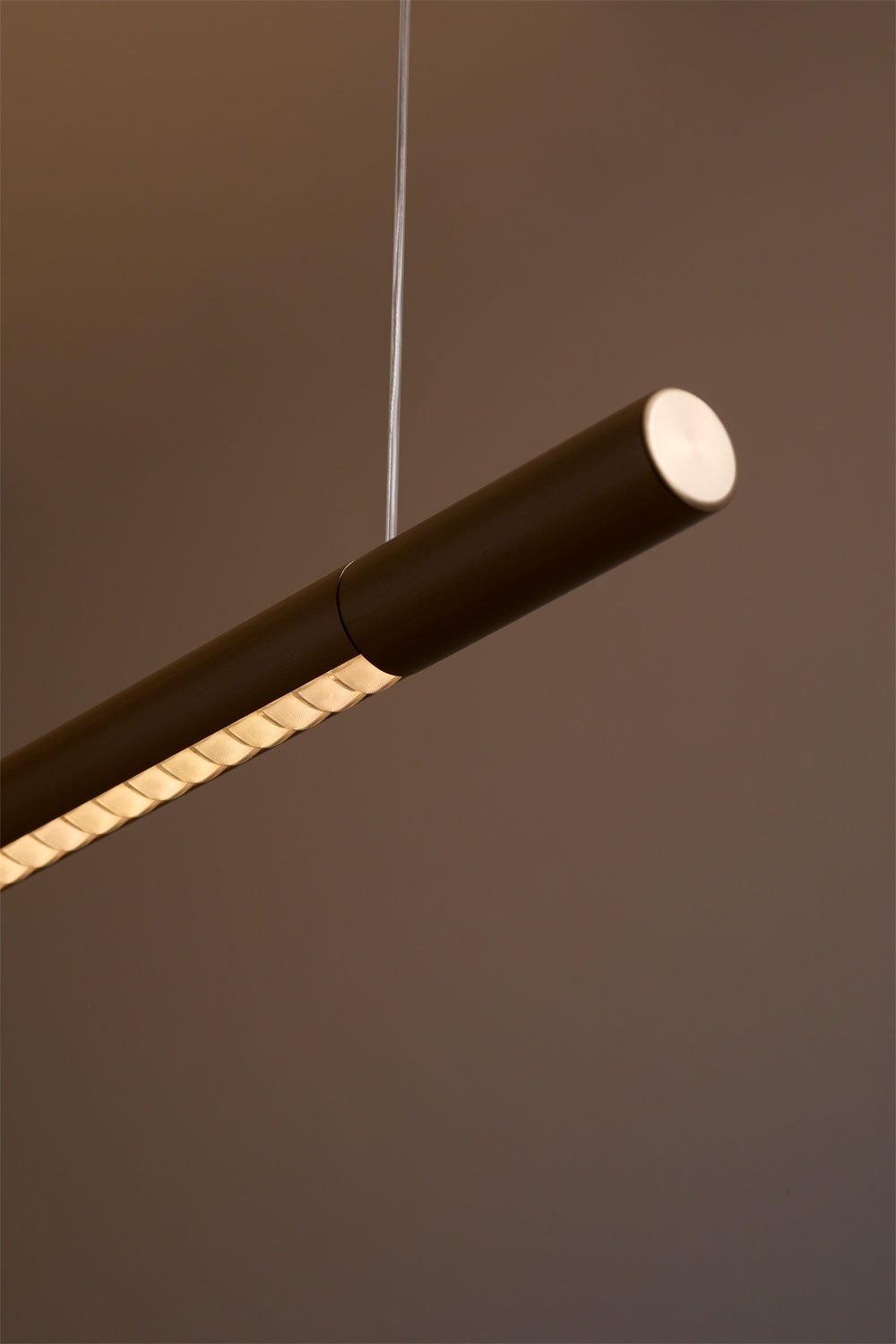 LED lineaire hanglamp 120 cm met indirect licht in aluminium Lirela, galerij beeld 6